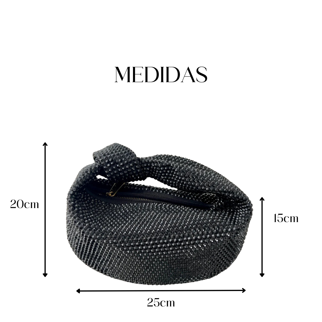AMELIA BLACK SHINY BAG