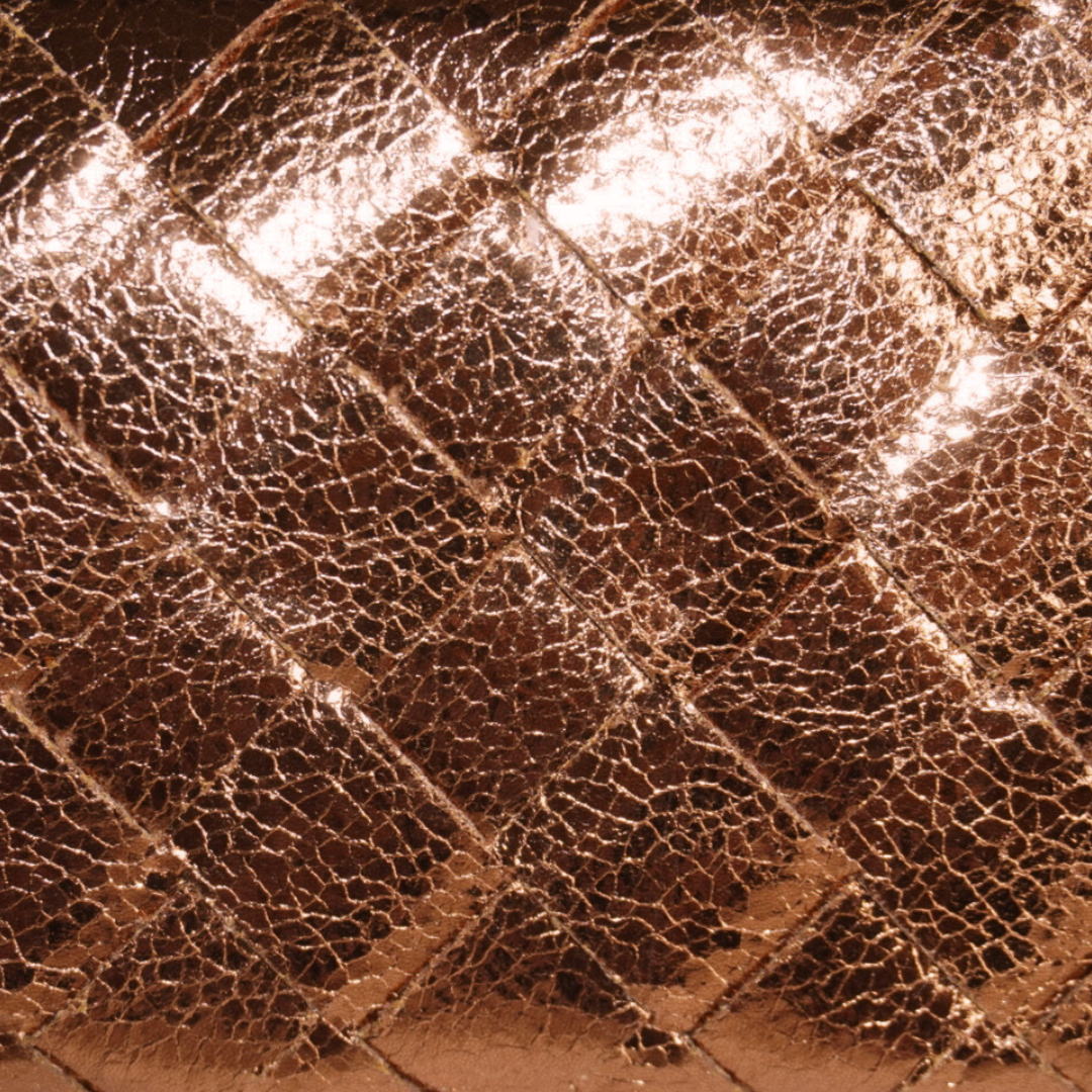 SOPHIA METALLIC BRONZE POUCH BAG