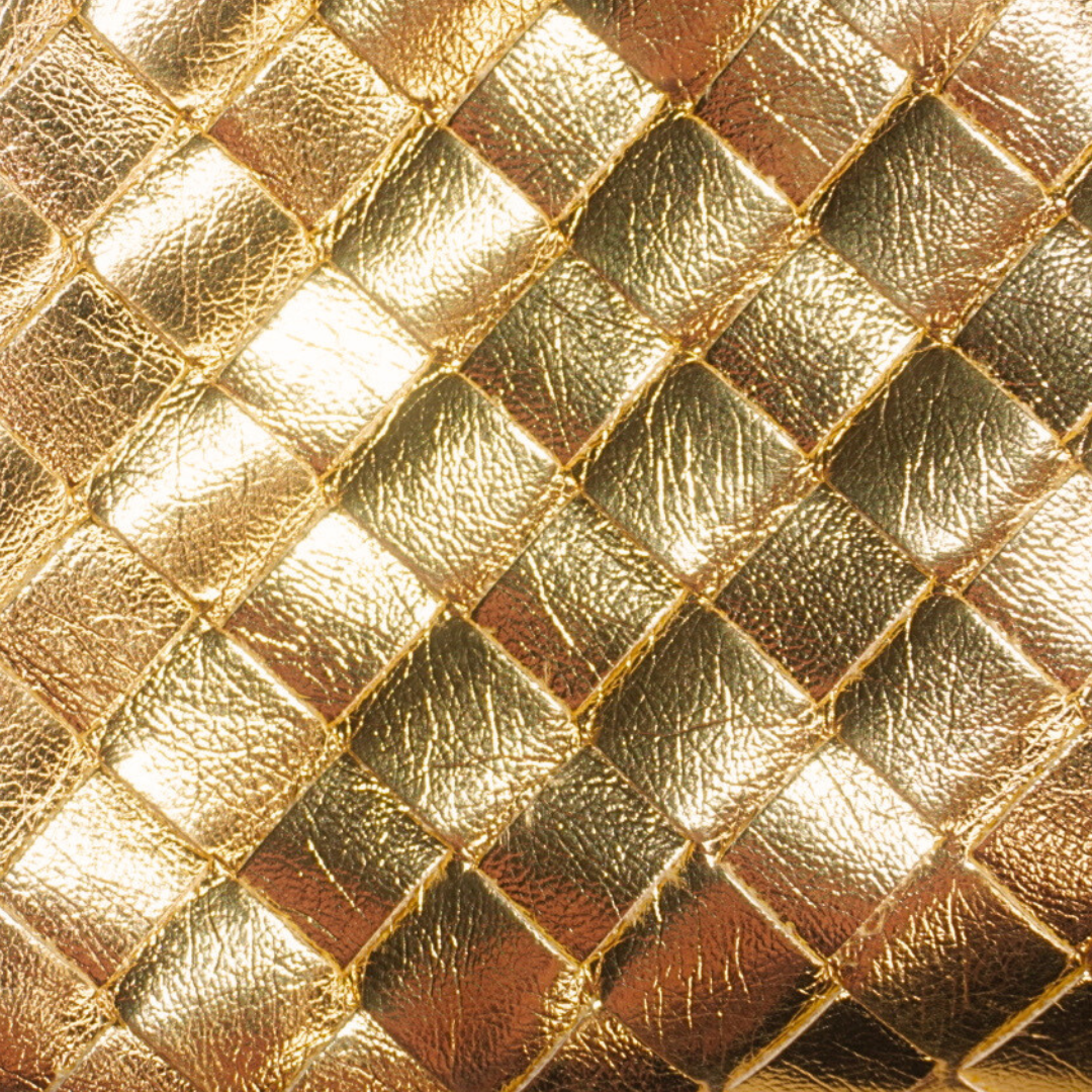 SOPHIA METALLIC GOLD POUCH BAG