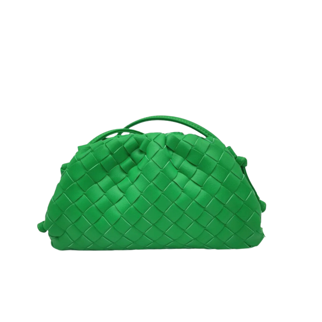 SOPHIA GREEN POUCH BAG