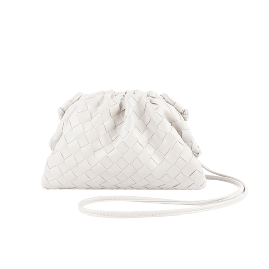 SOPHIA WHITE  POUCH BAG